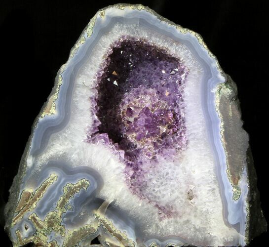 Amethyst & Agate Geode From Brazil - lbs #34447